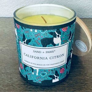 Sand + Paws California Citron Boston Terrier Dog Jar Candle